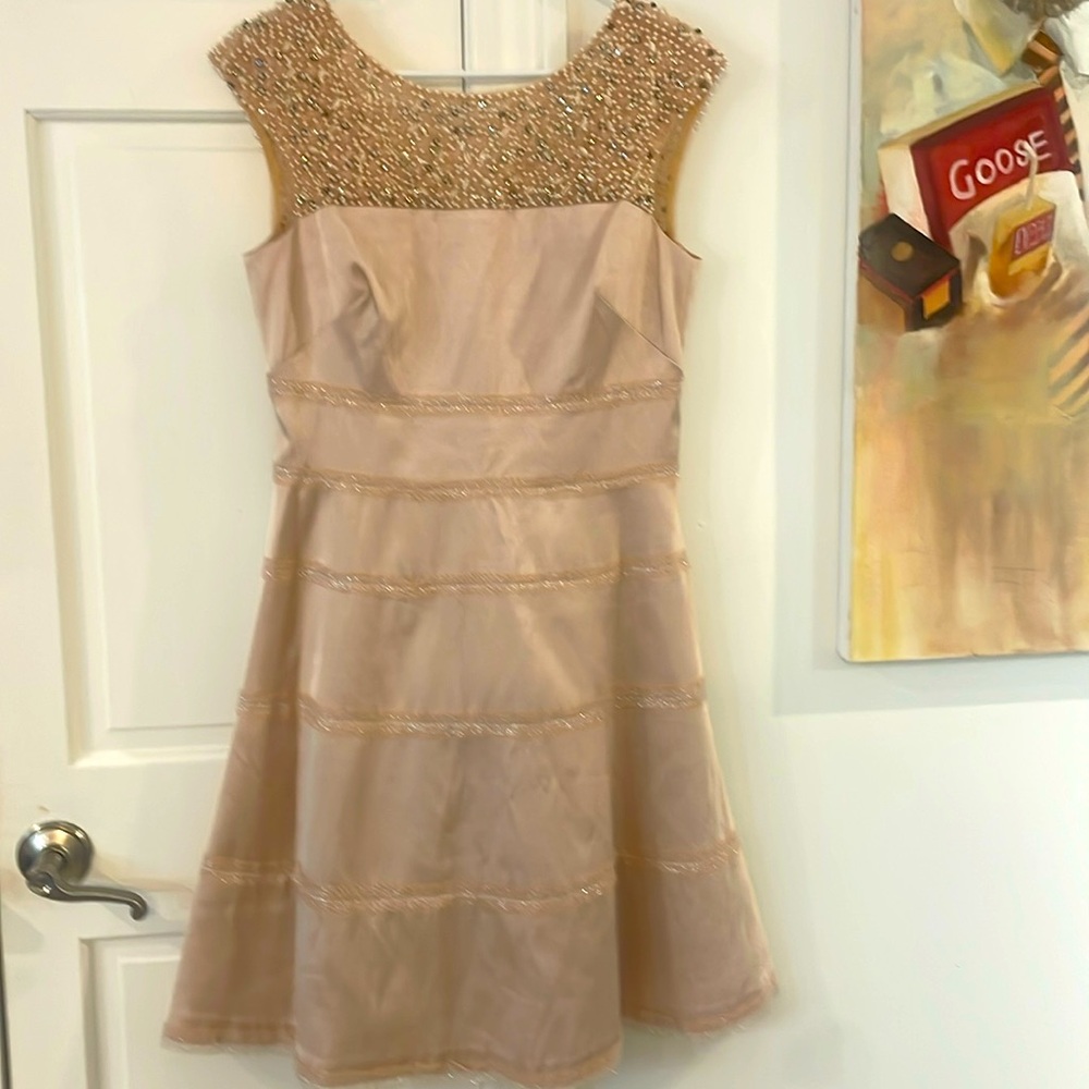 Gorgeous Kay Unger EUC Cocktail Party Holiday Dress Blush Pink 10 Perfect! 😍